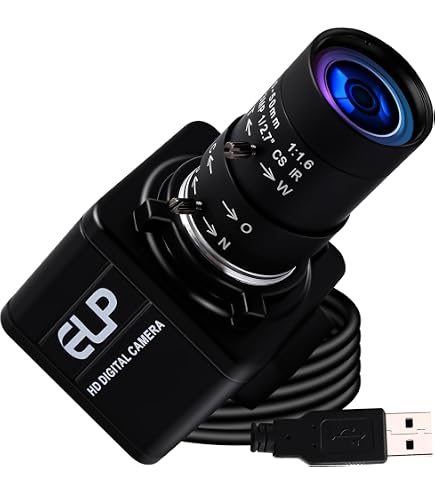 Amazon.co.jp: ELP グローバルシャッターUSBカメラ、マニュアルズーム